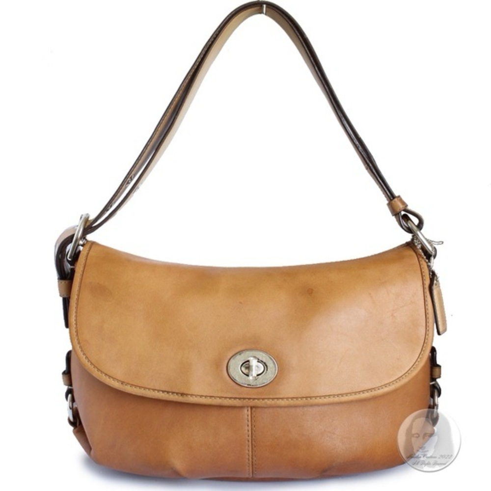 Coach Legacy Leather Turnlock Flap convertible shoulder bag